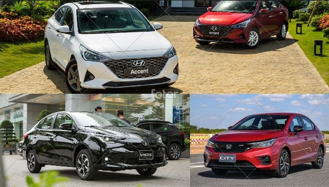 Bộ 3 sedan Toyota Vios, Honda City và Hyundai Accent đua nhau giảm giá